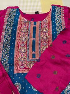 Pink Silk Suit Set M(38)