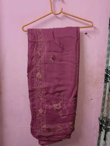 Embroidered Silk Kurta pant dupatta set