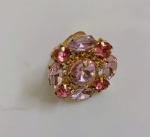 Sparkling Pink Gemstone Ring