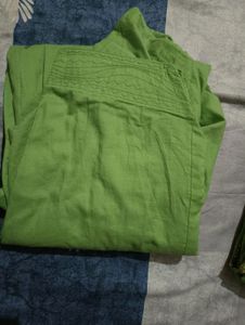 Green Colour Embriodey Work Suit