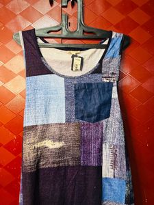 Patchwork Sleeveless Top