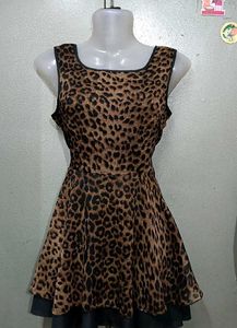 Stylish Chic Leopard Print Mini Dress