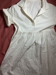 Classic White Shirt Dress