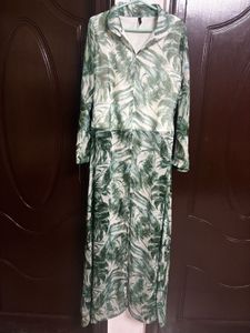 SCORPIUS Women Grey Printed Maxi Top