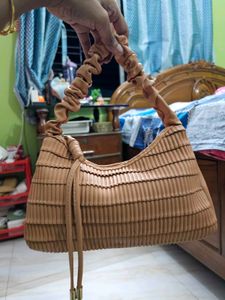 Stylish Ruched Handle Shoulder Bag