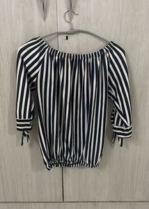 Striped Off-Shoulder Top