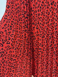 Red Leopard Print Cami Top
