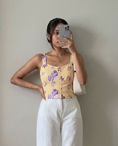 Yello crop top