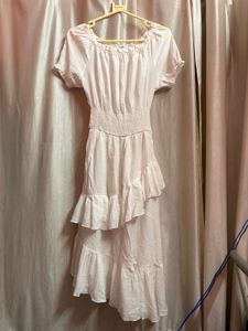 Chic Ruffled Tiered Off-Shoulder Dress