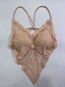 Boho beige Lace Bralette