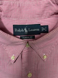 Ralph Lauren Pink Gingham Button-Down Shirt