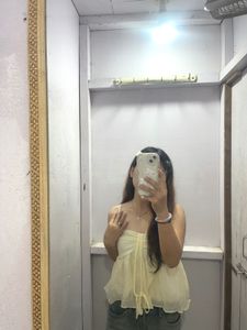 Cream Crinkle Cami Top