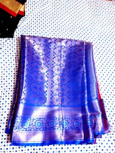 Elegant Blue Silk Saree
