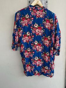 Blue Floral Kimono  sharug
