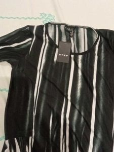 Black & White Striped Top