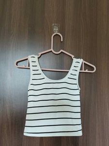 Striped Crop Tank Top