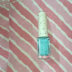 Nykaa Nail Enamel - Sky Blue Sparkle
