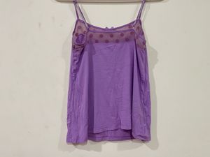 Vintage GAP Body Purple Polka Dot Cami