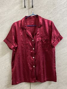 Silky Striped Pajama set