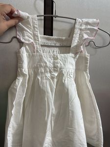 Cute Smocked White Baby Top