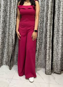 Elegant Fuchsia Jumpsuit