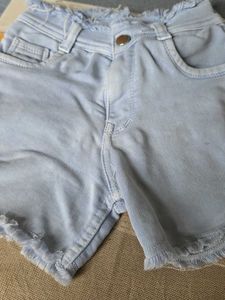 Light Blue Denim Shorts