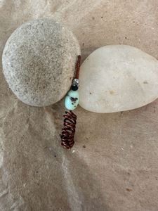 Unique Beaded Charm copper