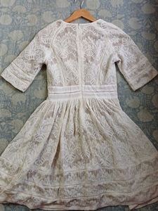 Elegant White Lace Dress