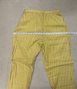 Gold Colour Narrow Pant