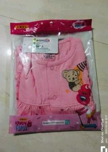 Cute Pink Baby Dress with Bloomer