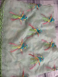 Embroidered Organza Dupatta