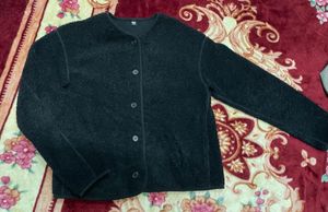 black teddy  Button-Up cardigan