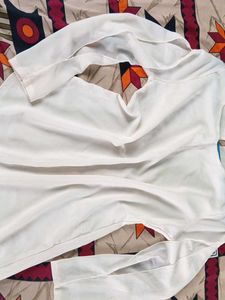Elegant White Chiffon Top