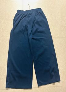 Navy Blue Wide Leg Pants