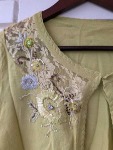 Embellished Cropped Cardigan- minor fabric marks