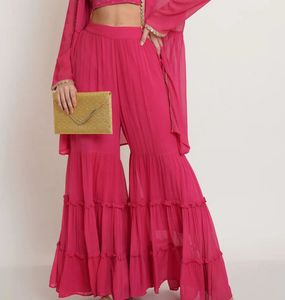 Vibrant Pink Sharara pants