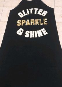 Sparkly Black Mini Dress