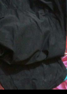 Comfortable Black track Pants with Teal Waistband