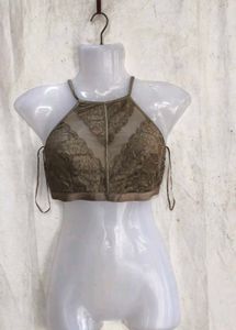 111810. Elegant Lace Halter Neck Blouse