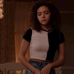 Color Block Crop Top