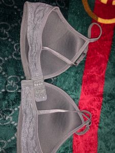 Comfortable Grey Cotton Bralette
