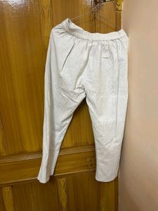 Beige Casual Pants