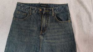stonn savana Wide Leg Denim Jeans+baggy😋😍