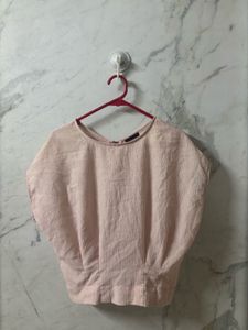 Chic Pink Batwing Sleeve Top