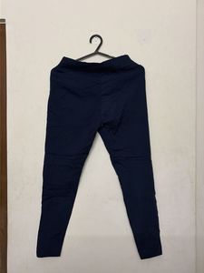 Navy Blue Slim Fit Pants