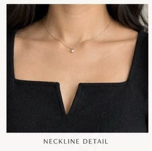 Black Puff Sleeve Square Neck Top
