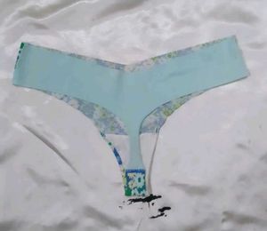Floral Print Thong Panty