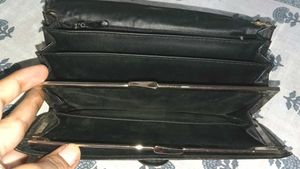 Black Leather Wallet 🖤✨