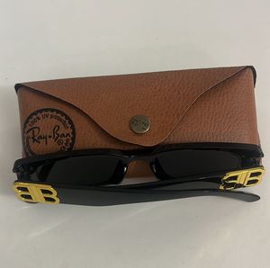 Belenciaga Inspired  Black Sunglasses with