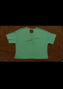 Mint Green Twist-Back Tee